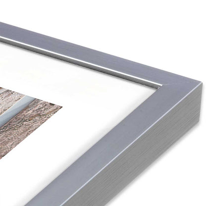 [Color:Polished Chrome], Picture of art in a Polished Chrome frame at an angle