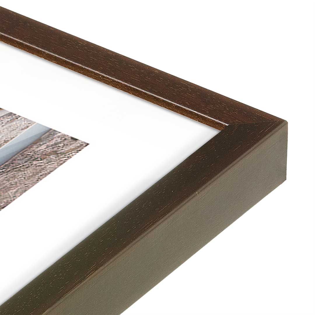 [Color:Belvinder Brown], Picture of art in a Belvinder Brown frame at an angle