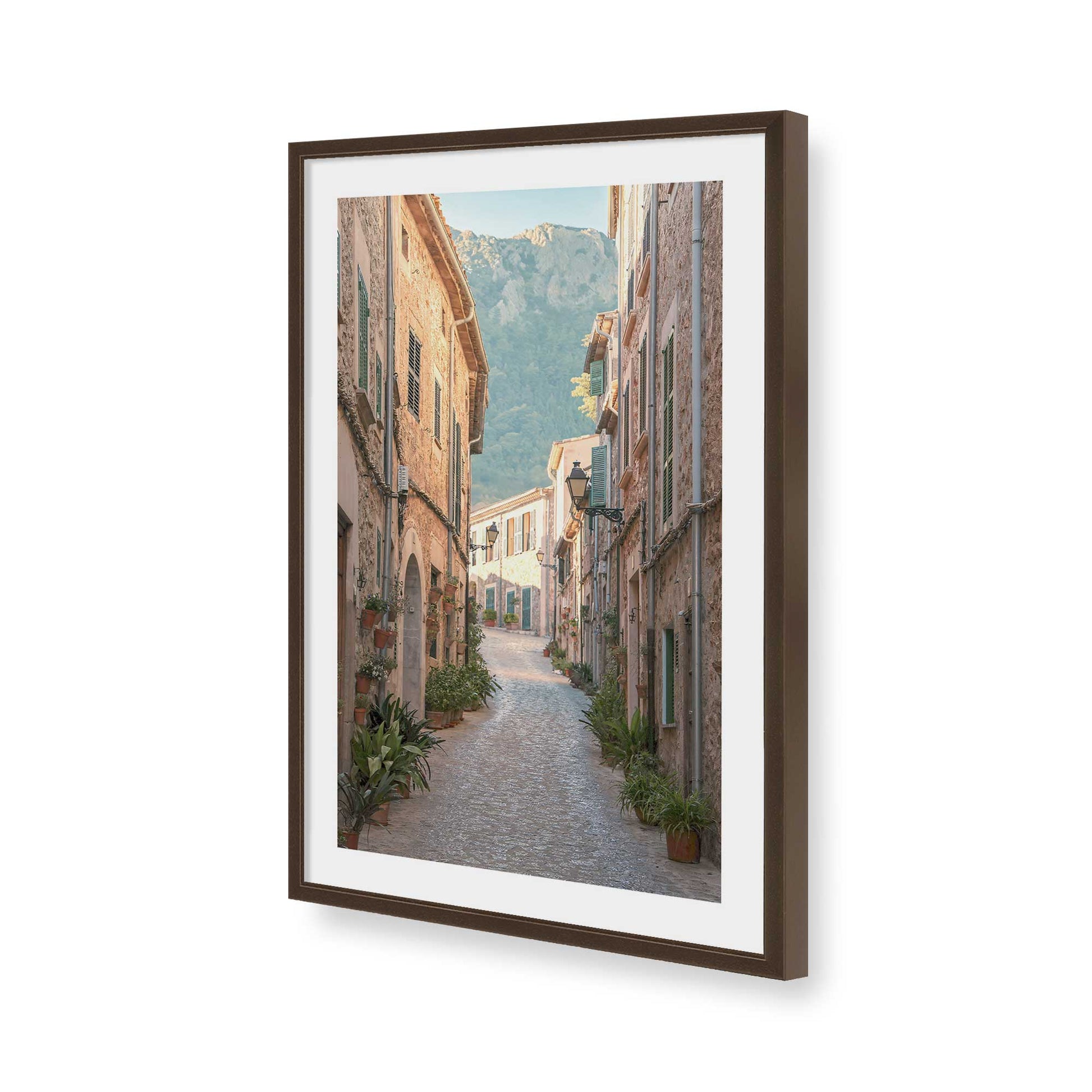 [Color:Belvinder Brown], Picture of art in a Belvinder Brown frame of the corner
