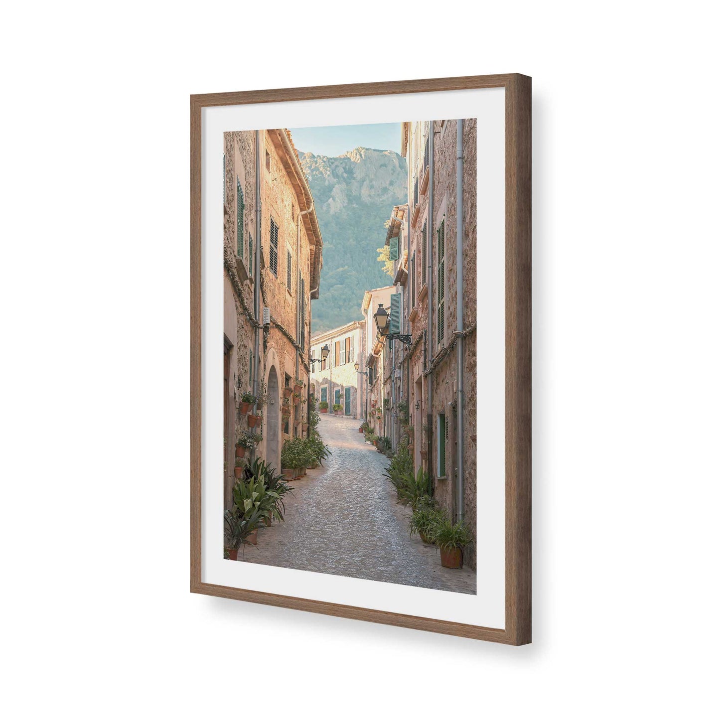 [Color:Walnut], Picture of art in a Walnut frame of the corner