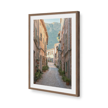 [Color:Walnut], Picture of art in a Walnut frame of the corner
