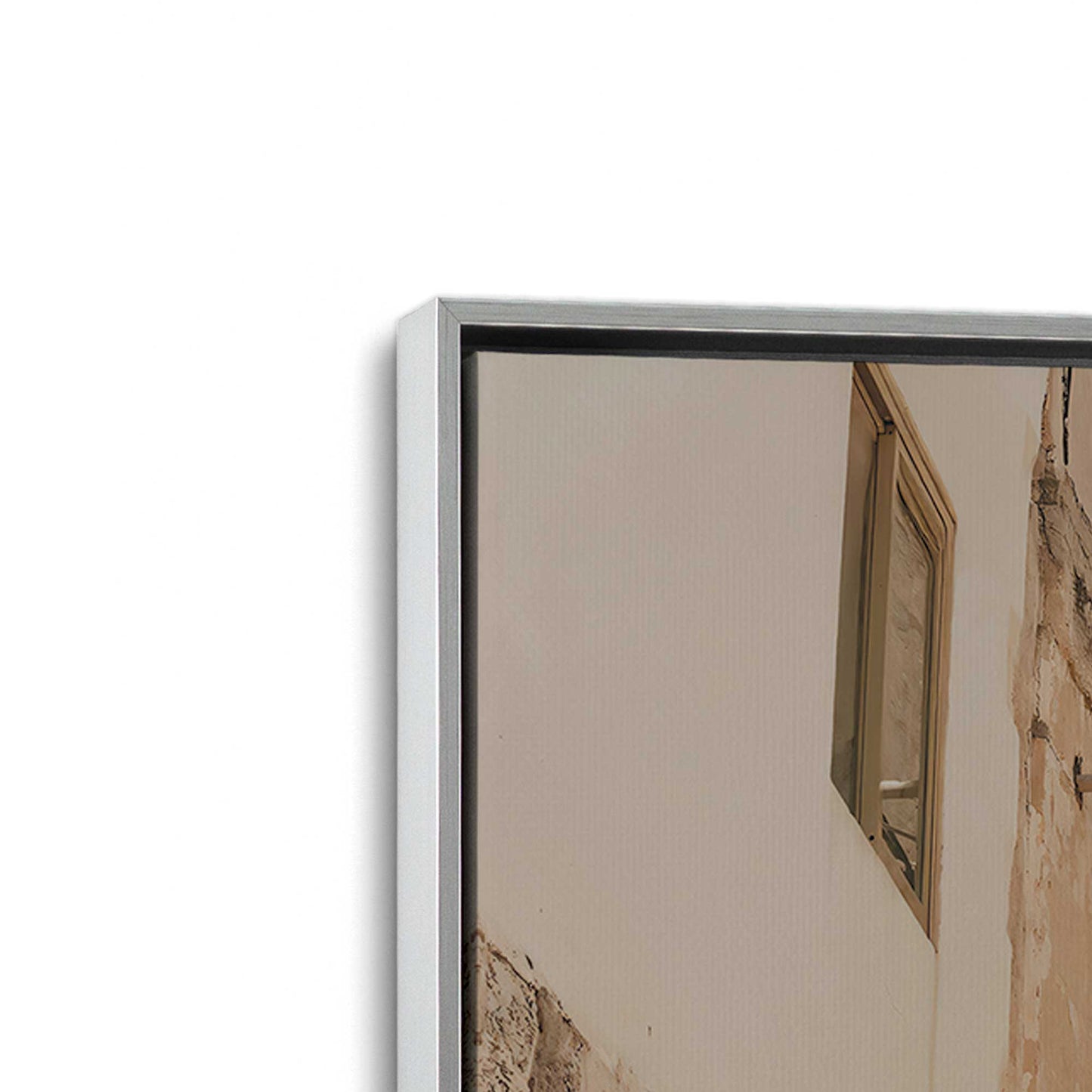 [Color:Polished Chrome], Picture of art in a Polished Chrome frame at an angle