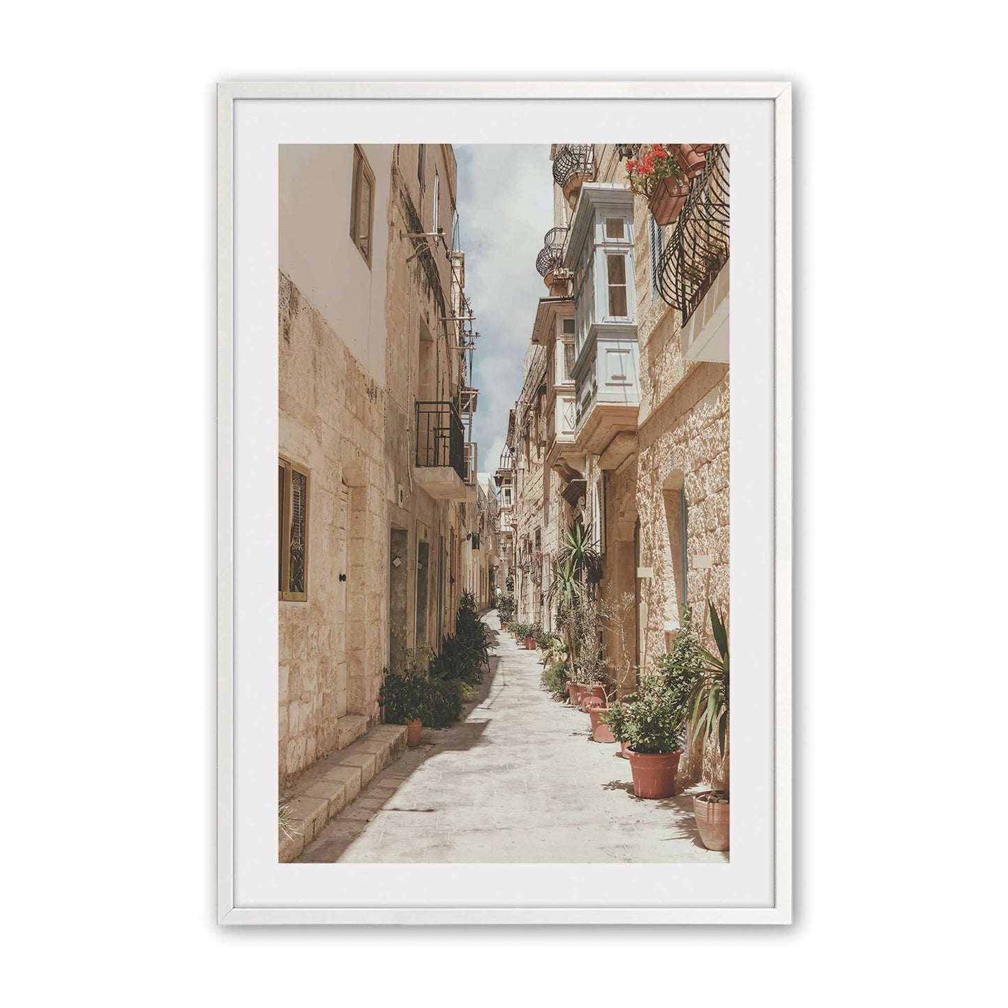 [Color:Opaque White], Picture of art in a Opaque White frame