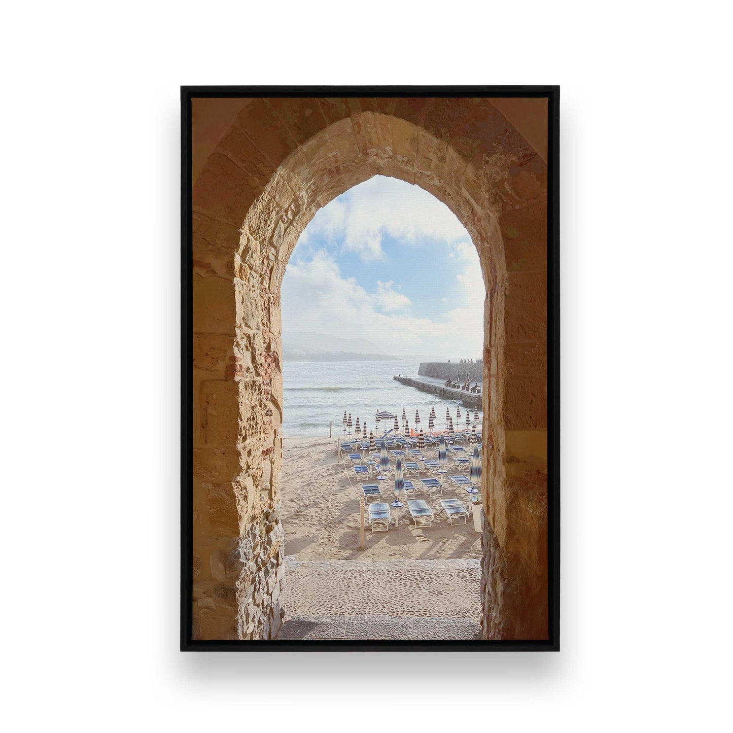 [Color:Satin Black], Picture of art in a Satin Black frame