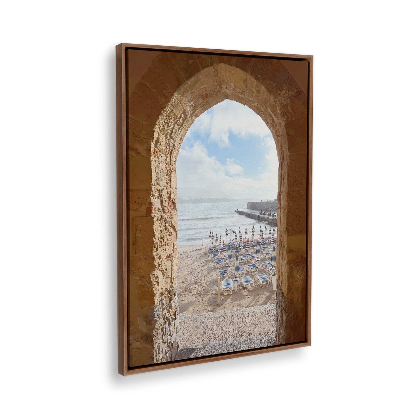 [Color:Walnut], Picture of the corner of the art