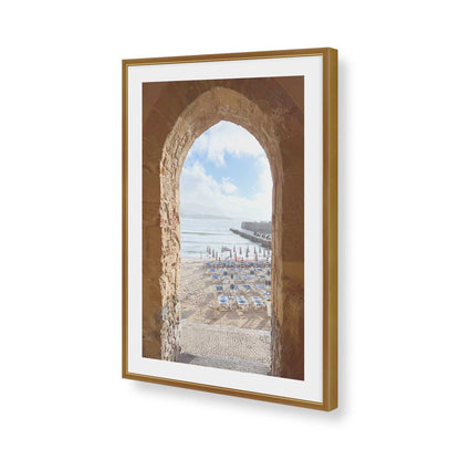 [Color:Polished Gold], Picture of art in a Polished Gold frame of the corner
