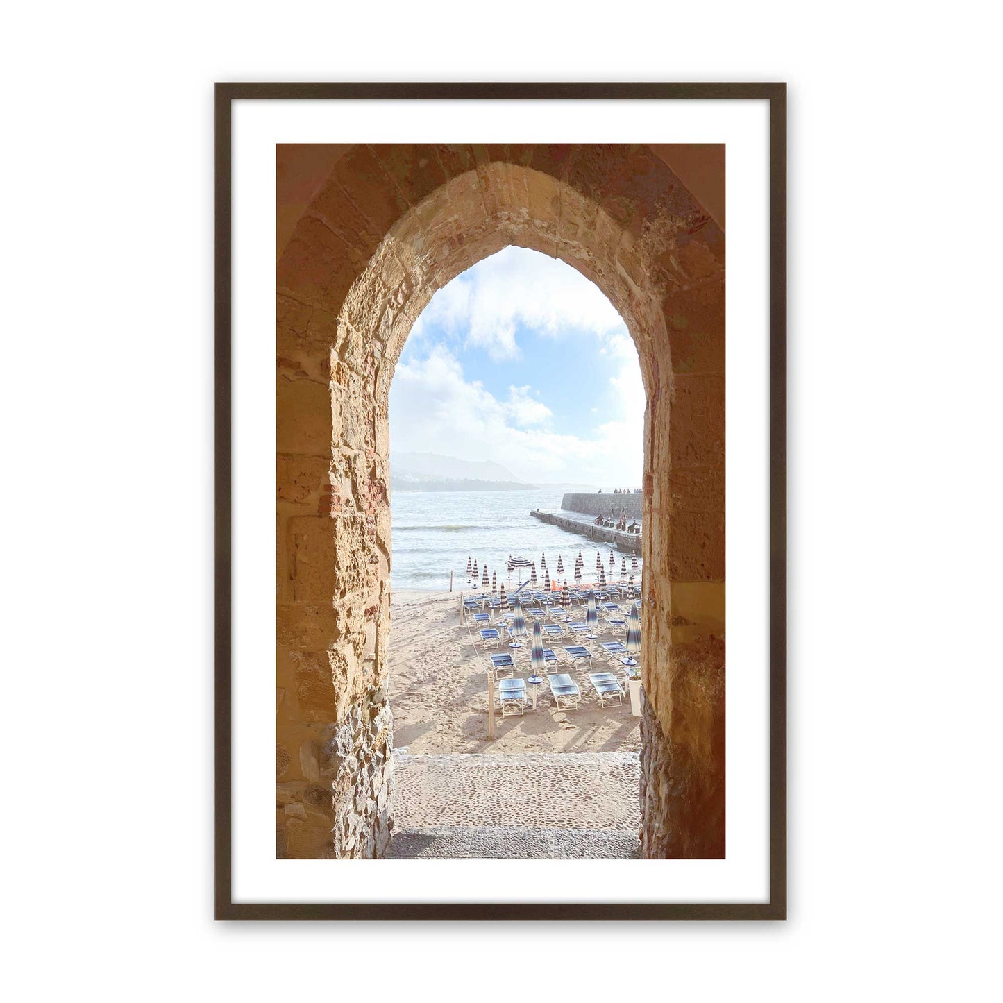 [Color:Brown], Picture of art in a Brown frame