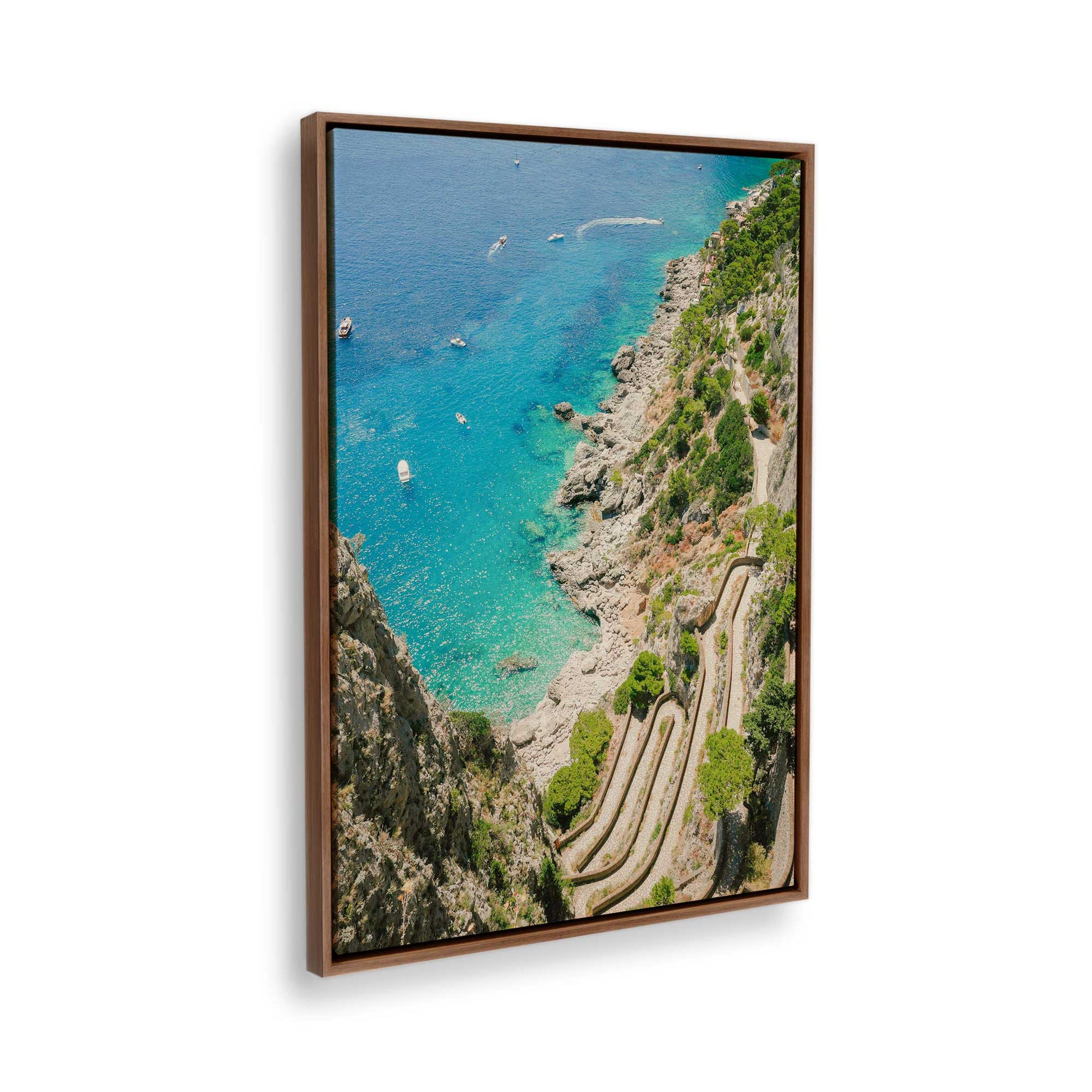 [Color:Walnut], Picture of the corner of the art