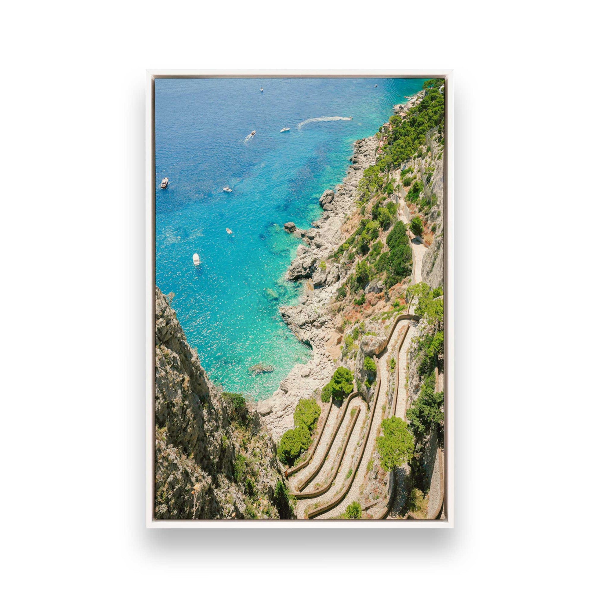 [Color:Opaque White], Picture of art in a White frame