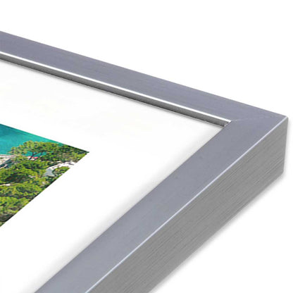 [Color:Polished Chrome], Picture of art in a Polished Chrome frame at an angle