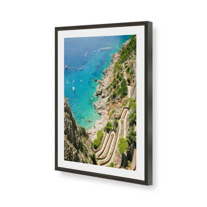 [Color:Satin Black], Picture of art in a Satin Black frame of the corner