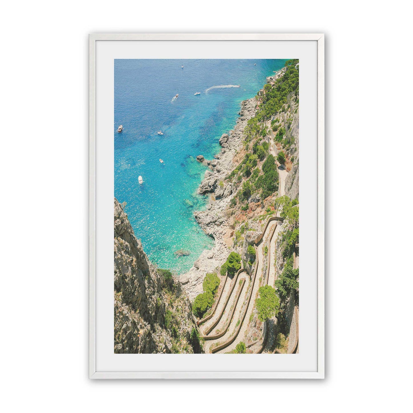 [Color:Opaque White], Picture of art in a Opaque White frame