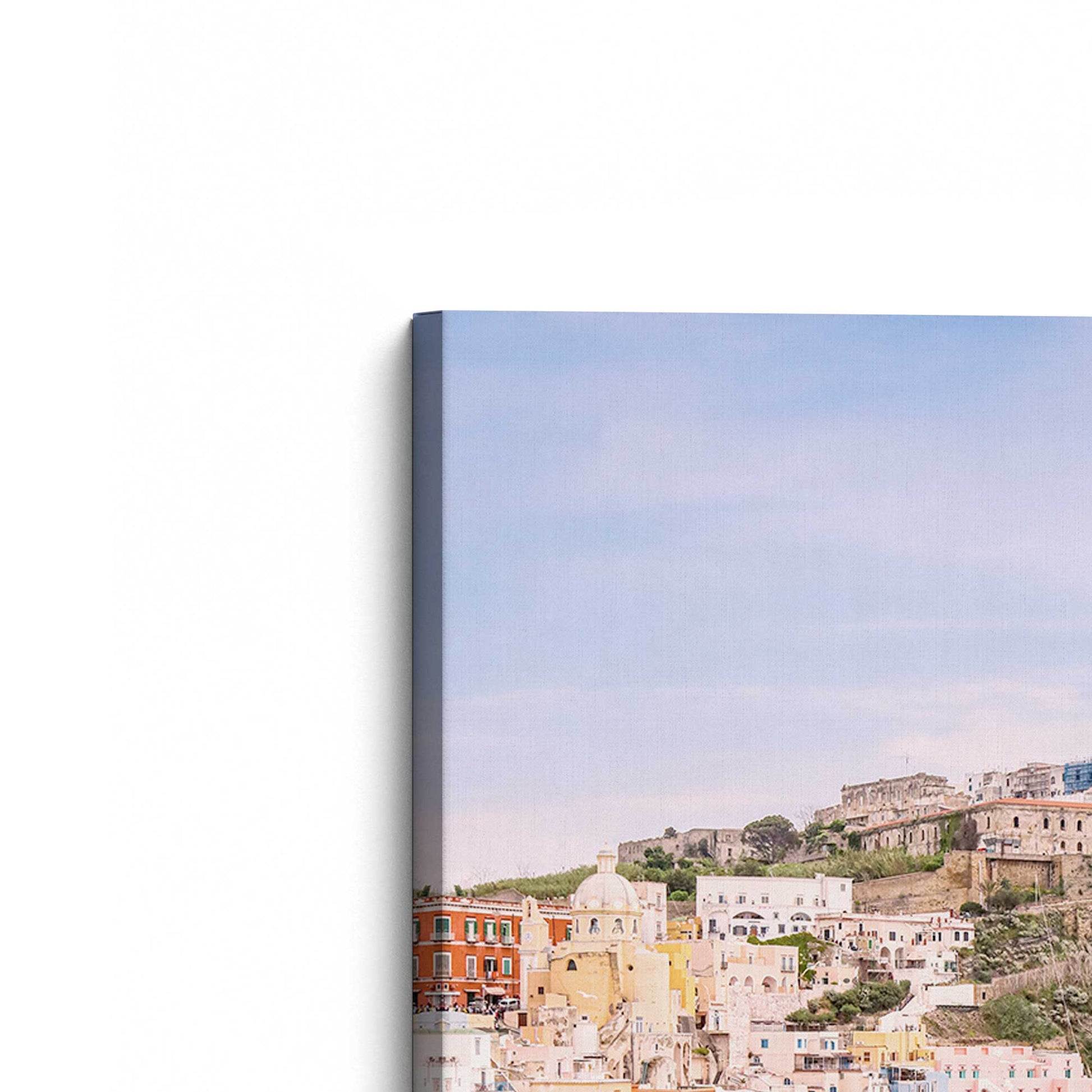 [Color:Stretched Canvas], Picture of the corner of the art