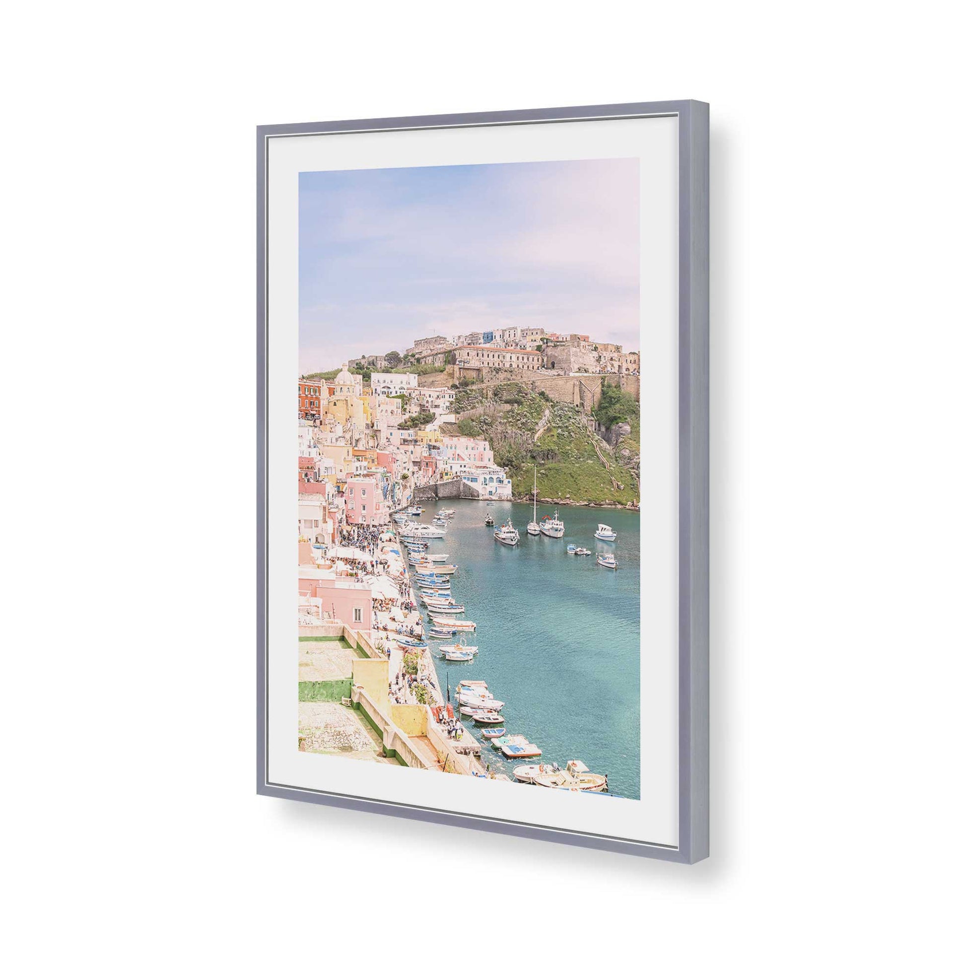 [Color:Polished Chrome], Picture of art in a Polished Chrome frame of the corner