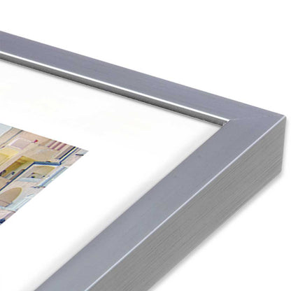 [Color:Polished Chrome], Picture of art in a Polished Chrome frame at an angle