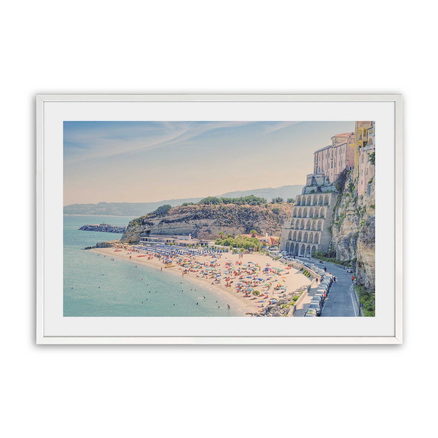 [Color:Opaque White], Picture of art in a Opaque White frame