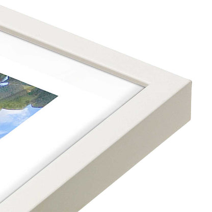 [Color:Opaque White], Picture of art in a Opaque White frame at an angle