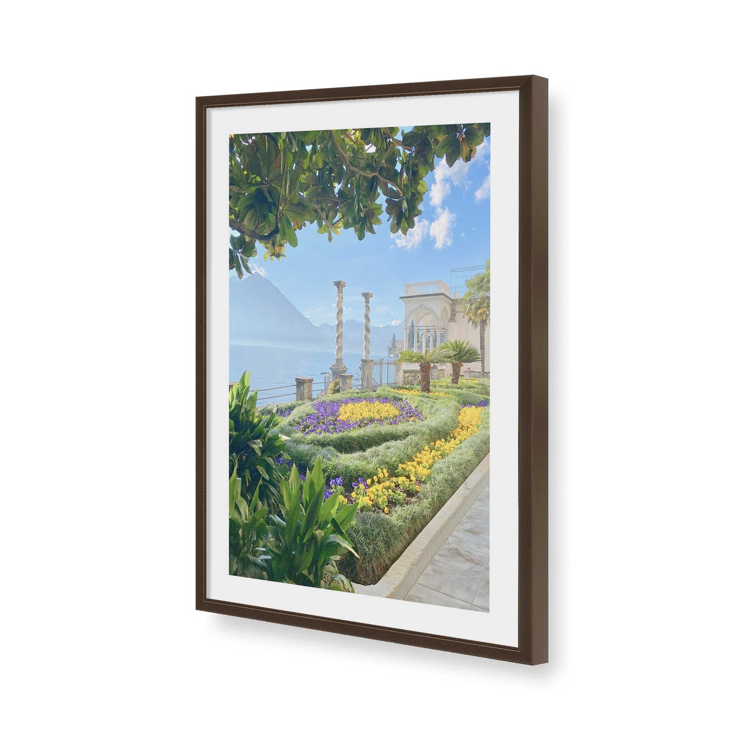 [Color:Belvinder Brown], Picture of art in a Belvinder Brown frame of the corner