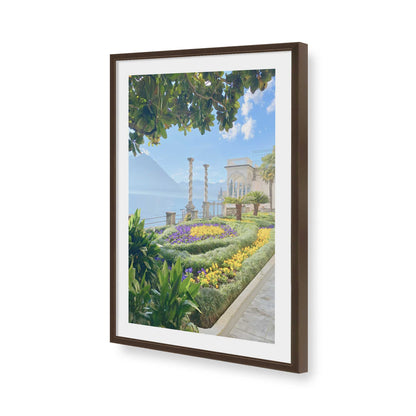 [Color:Brown], Picture of art in a Brown frame of the corner