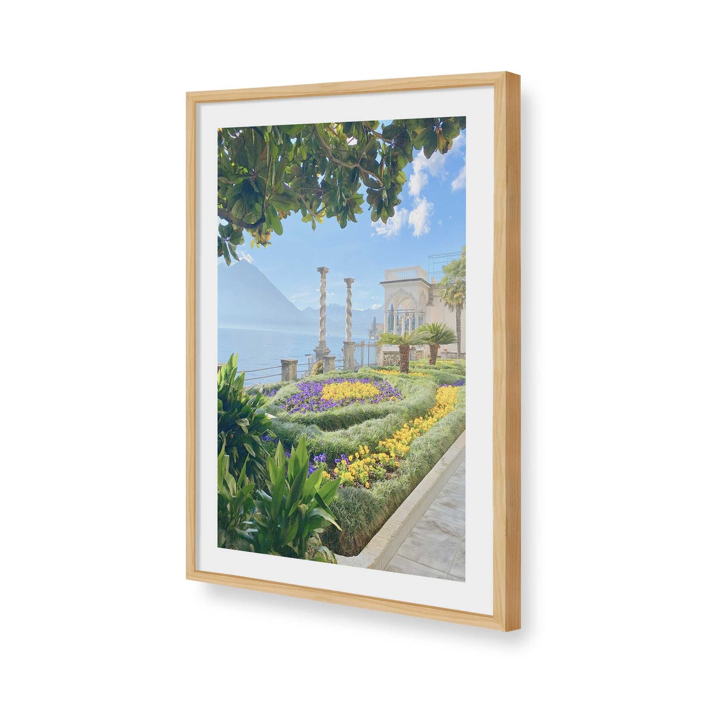 [Color:American Maple], Picture of art in a American Maple frame of the corner