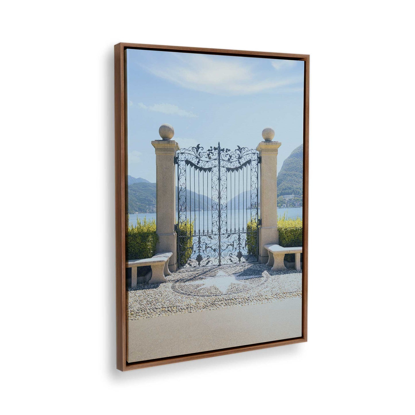 [Color:Walnut], Picture of the corner of the art