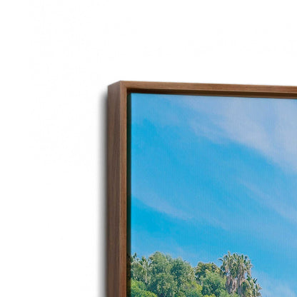 [Color:Walnut], Picture of art in a Walnut frame at an angle