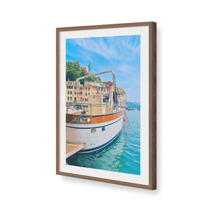 [Color:Walnut], Picture of art in a Walnut frame of the corner