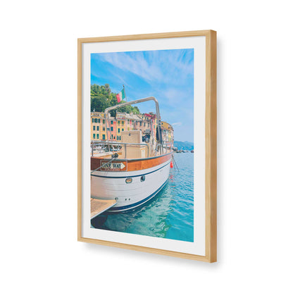[Color:American Maple], Picture of art in a American Maple frame of the corner