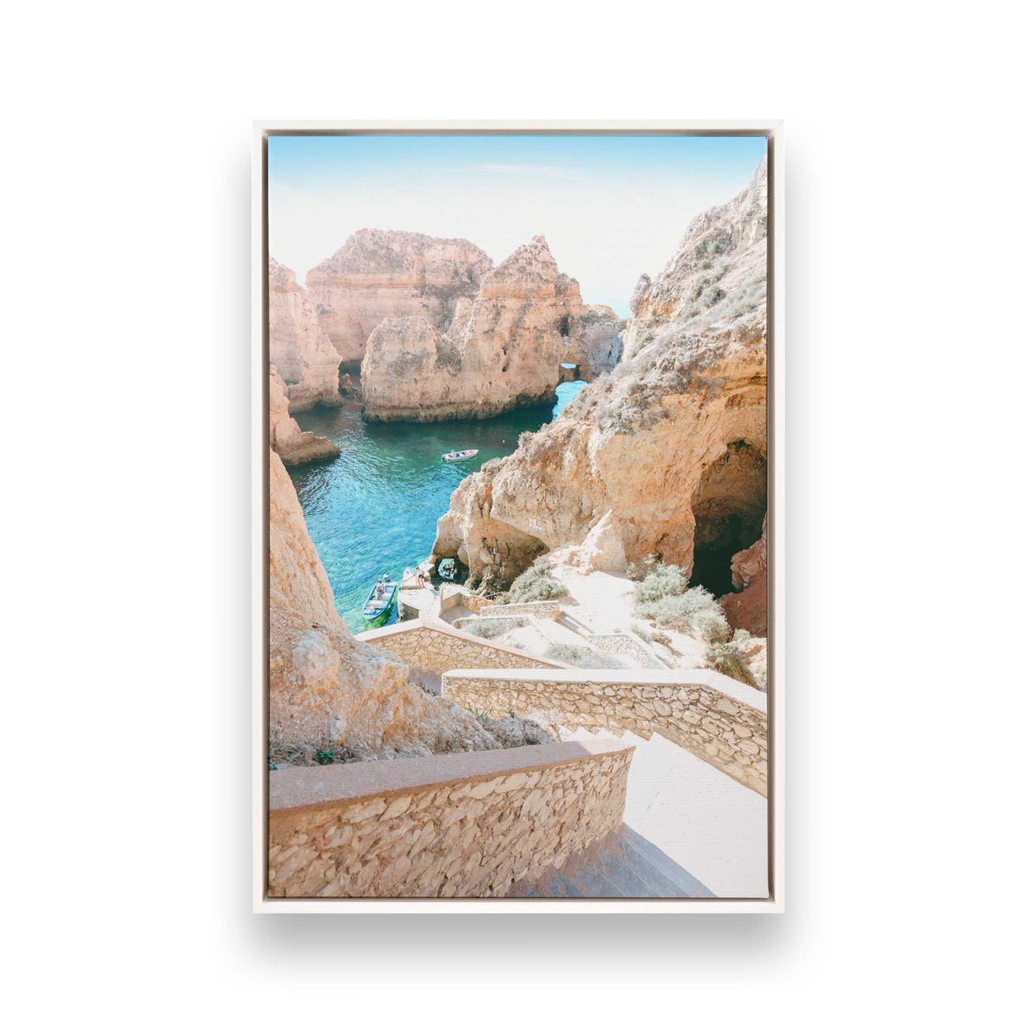 [Color:Opaque White], Picture of art in a White frame