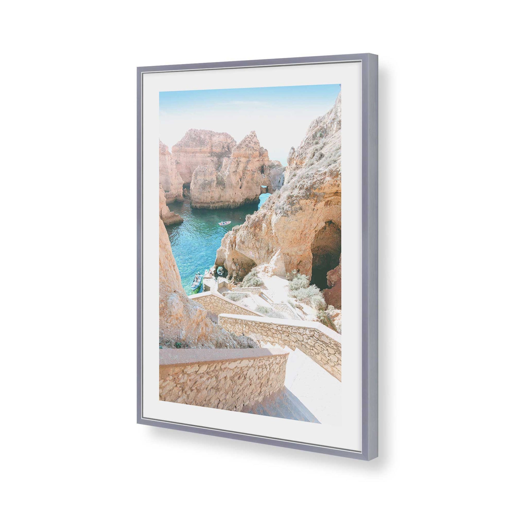 [Color:Polished Chrome], Picture of art in a Polished Chrome frame of the corner