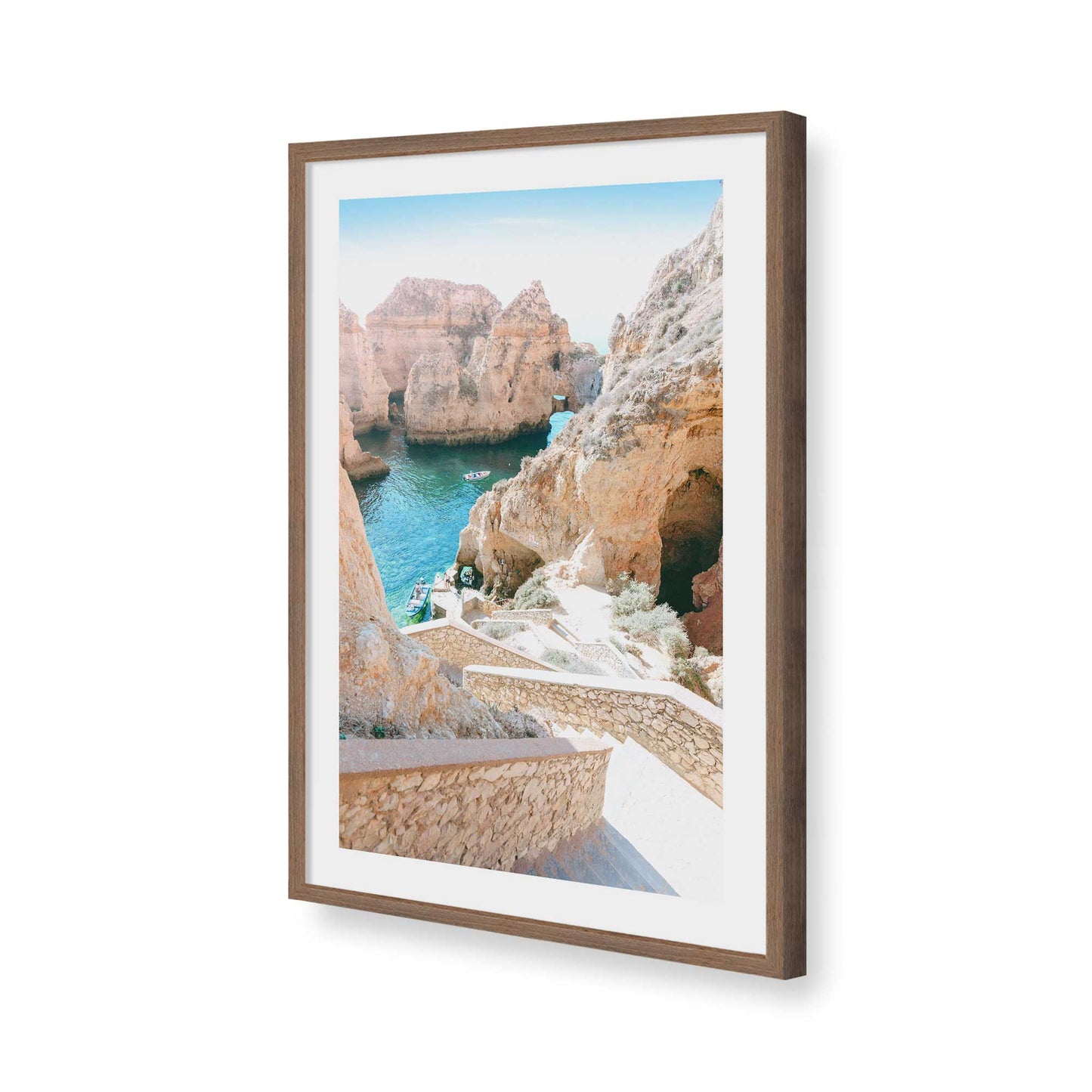 [Color:Walnut], Picture of art in a Walnut frame of the corner
