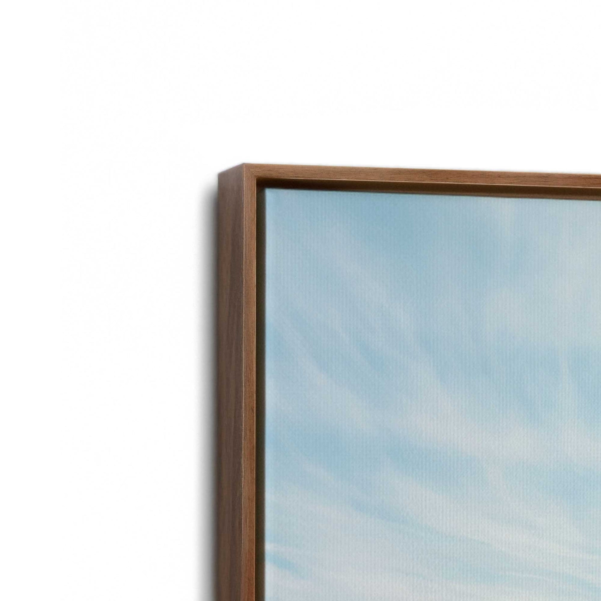 [Color:Walnut], Picture of art in a Walnut frame at an angle