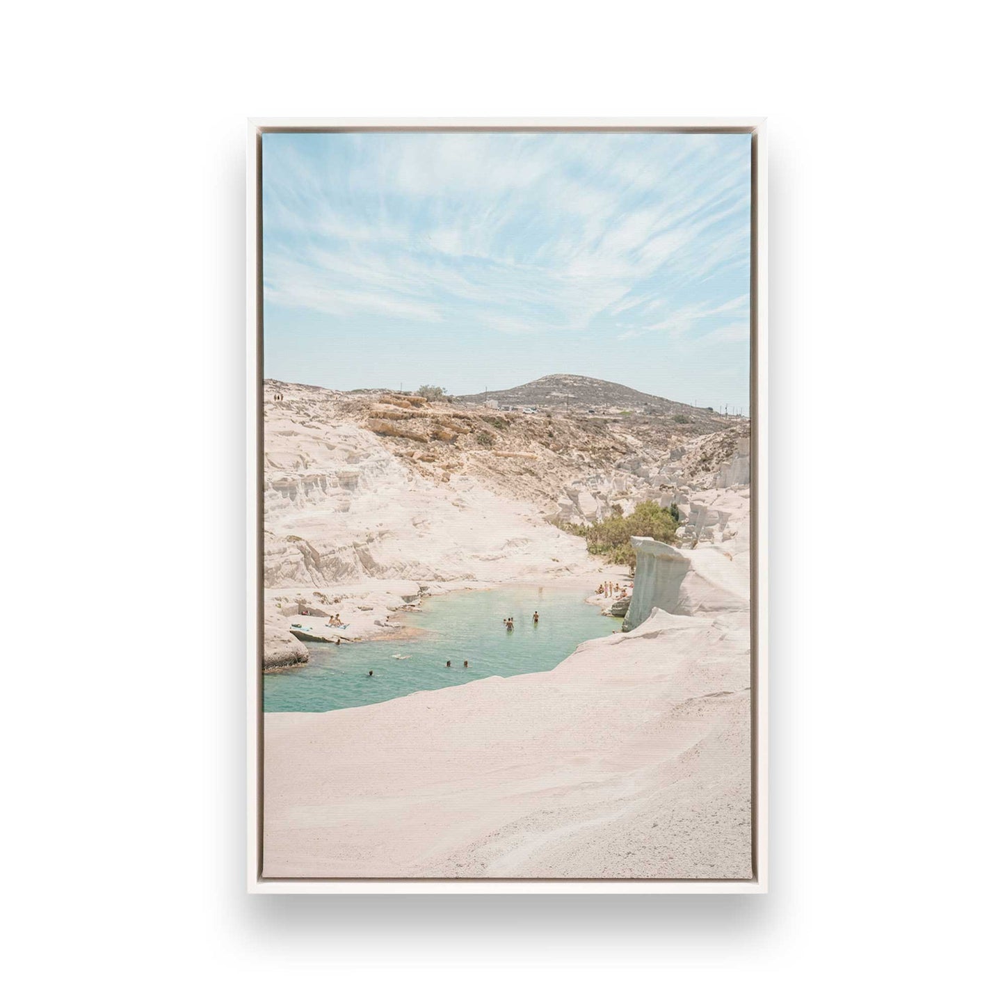 [Color:Opaque White], Picture of art in a White frame