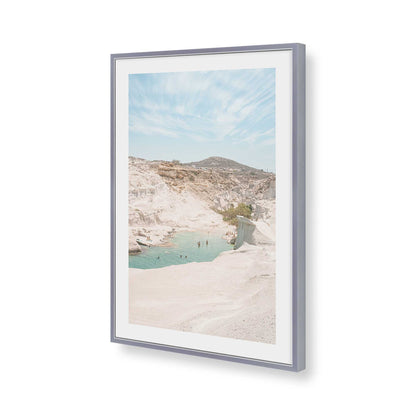 [Color:Polished Chrome], Picture of art in a Polished Chrome frame of the corner