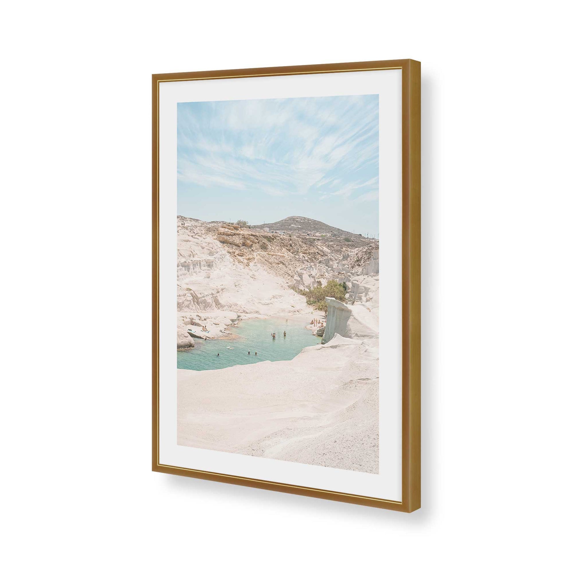 [Color:Polished Gold], Picture of art in a Polished Gold frame of the corner
