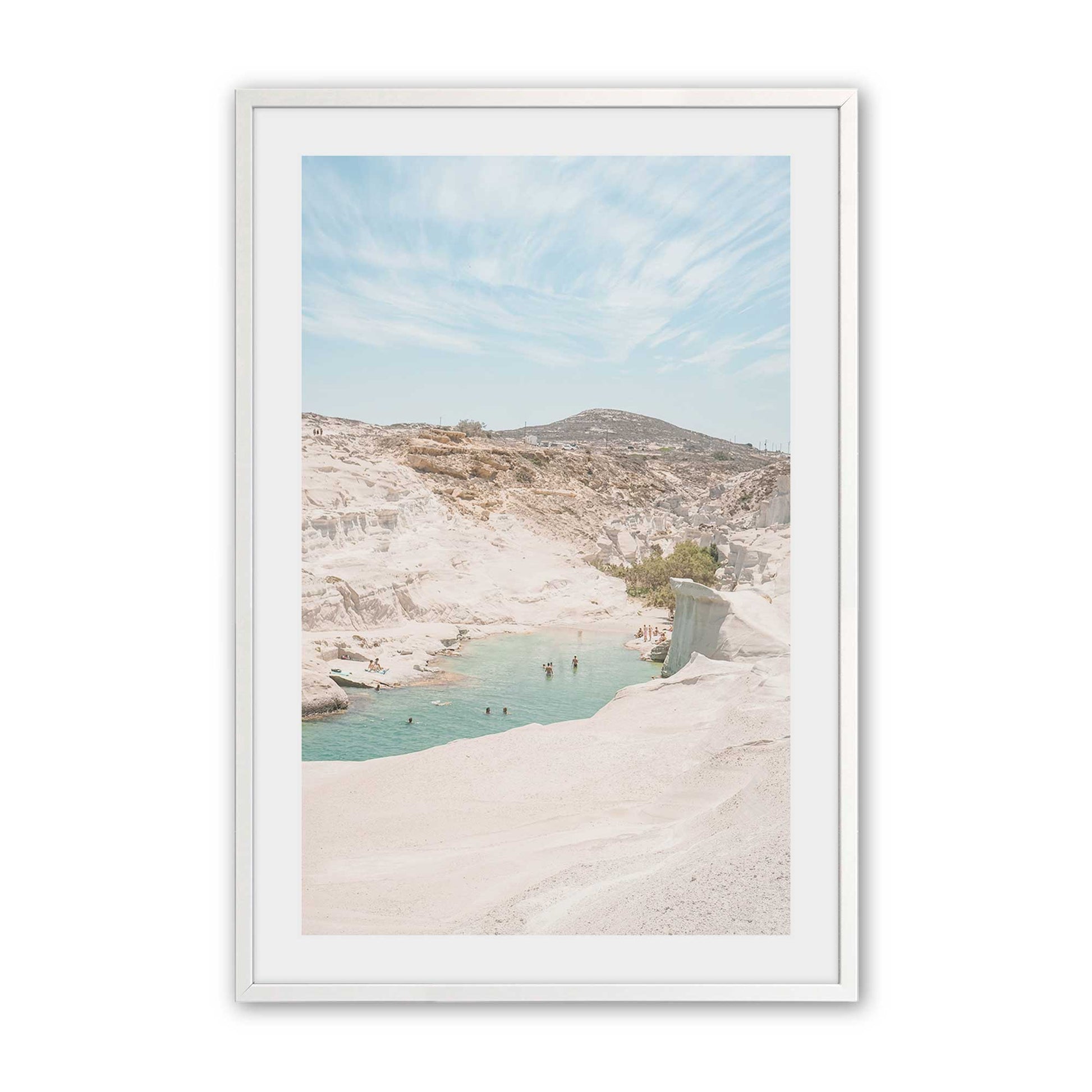 [Color:Opaque White], Picture of art in a Opaque White frame