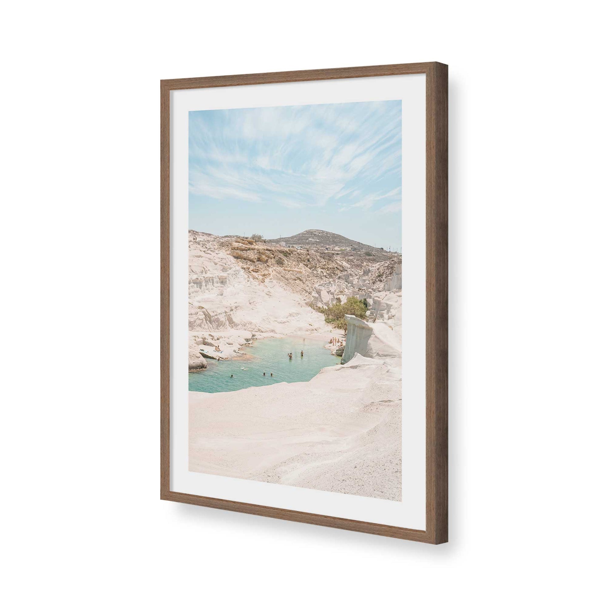 [Color:Walnut], Picture of art in a Walnut frame of the corner