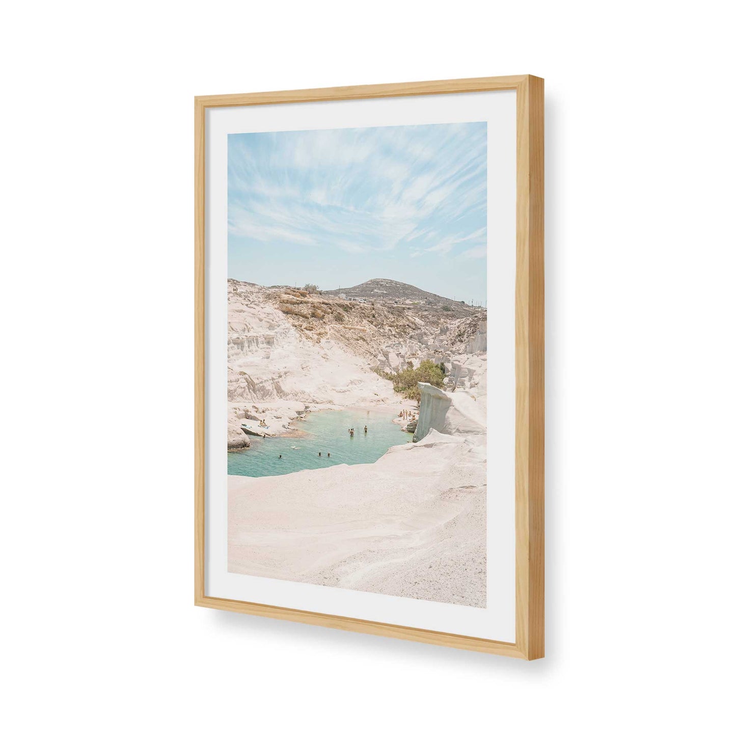 [Color:American Maple], Picture of art in a American Maple frame of the corner