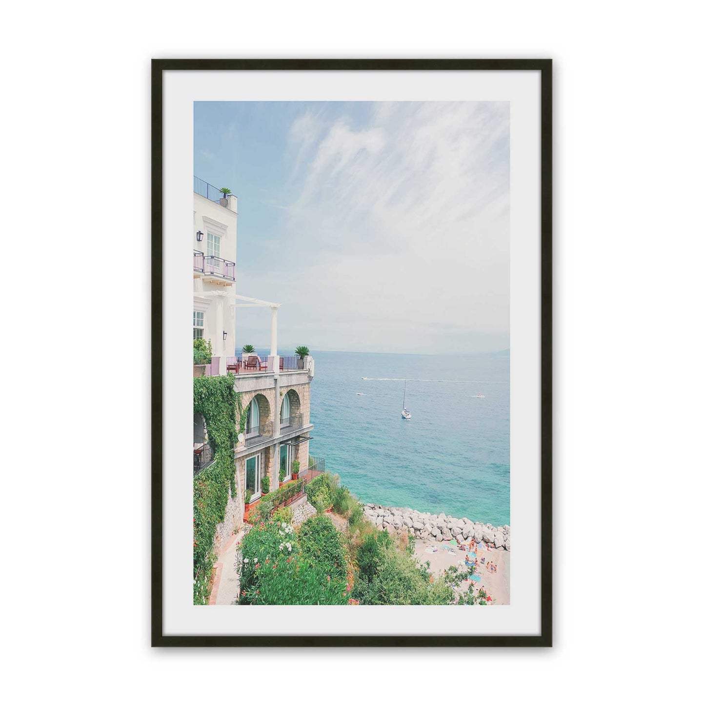[Color:Satin Black], Picture of art in a Satin Black frame