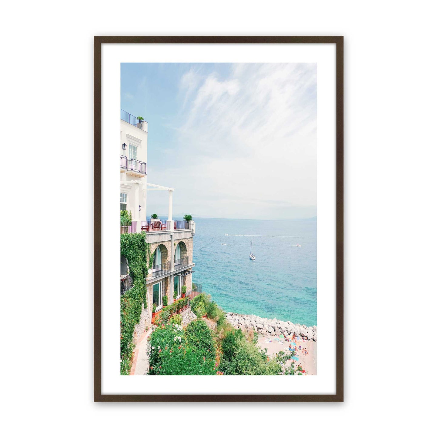 [Color:Brown], Picture of art in a Brown frame