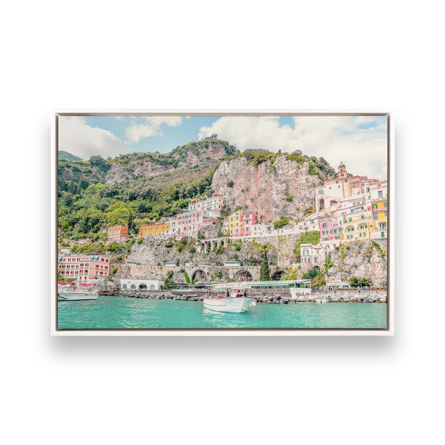 [Color:Opaque White], Picture of art in a White frame