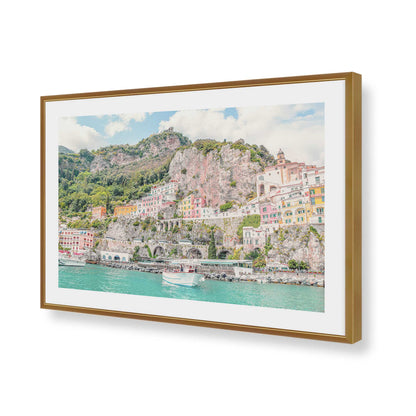 [Color:Polished Gold], Picture of art in a Polished Gold frame of the corner