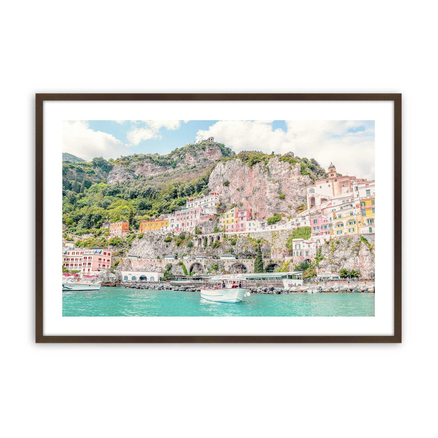 [Color:Brown], Picture of art in a Brown frame