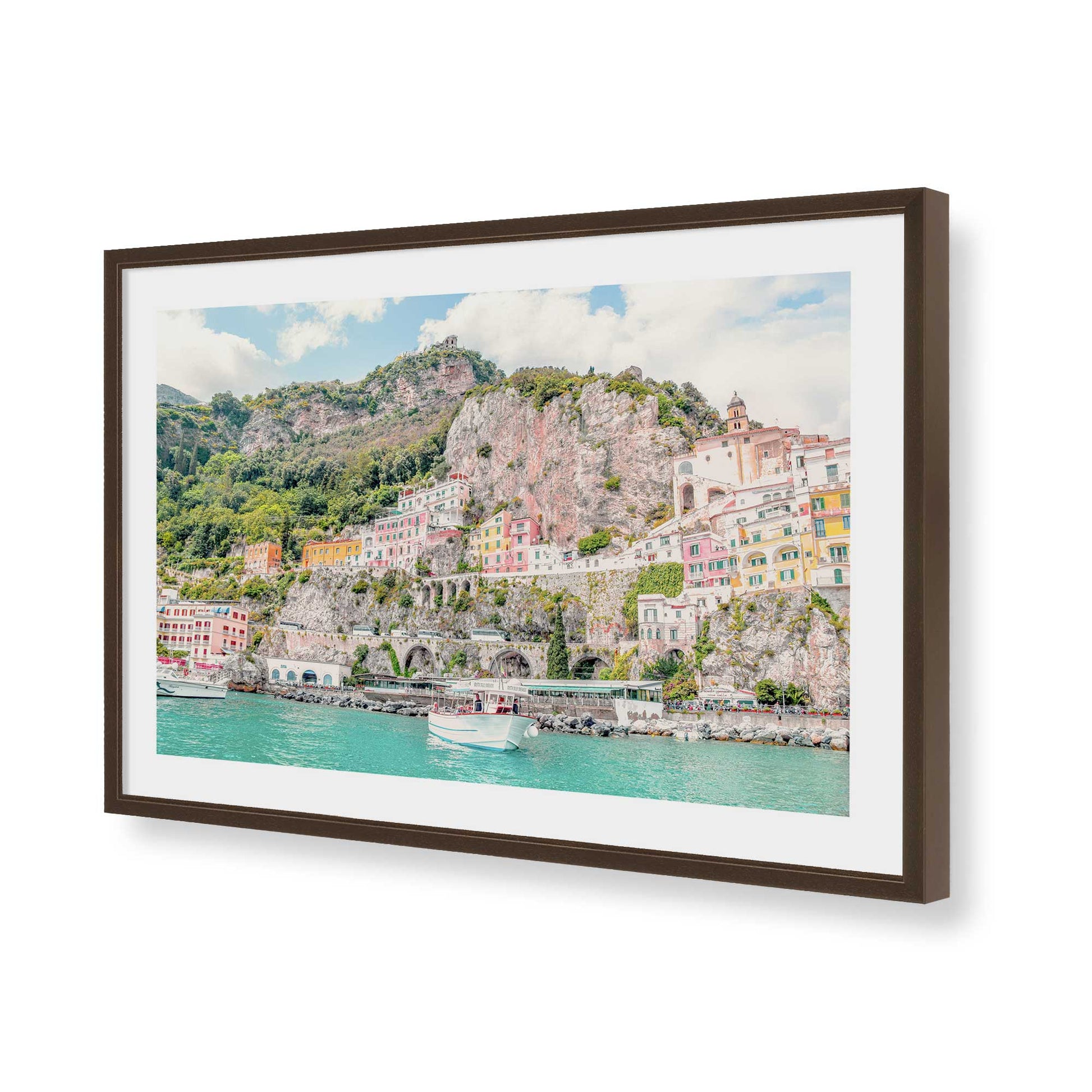 [Color:Belvinder Brown], Picture of art in a Belvinder Brown frame of the corner