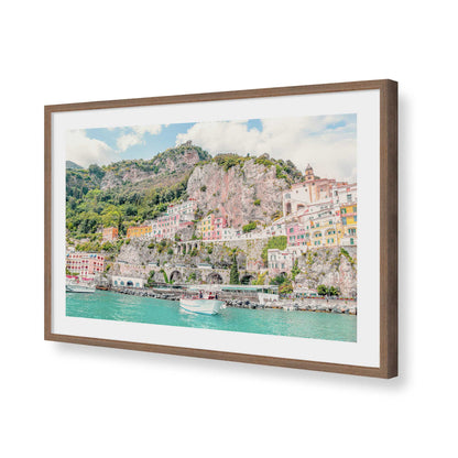 [Color:Walnut], Picture of art in a Walnut frame of the corner