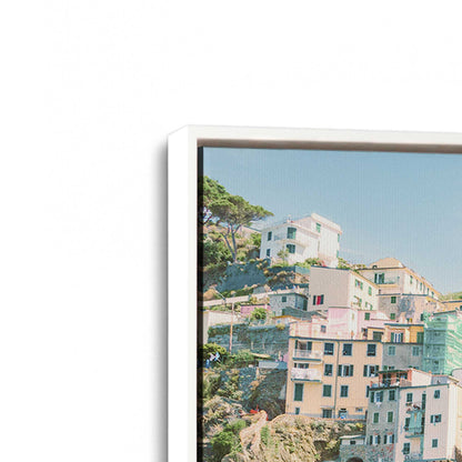 [Color:Opaque White], Picture of art in a White frame at an angle