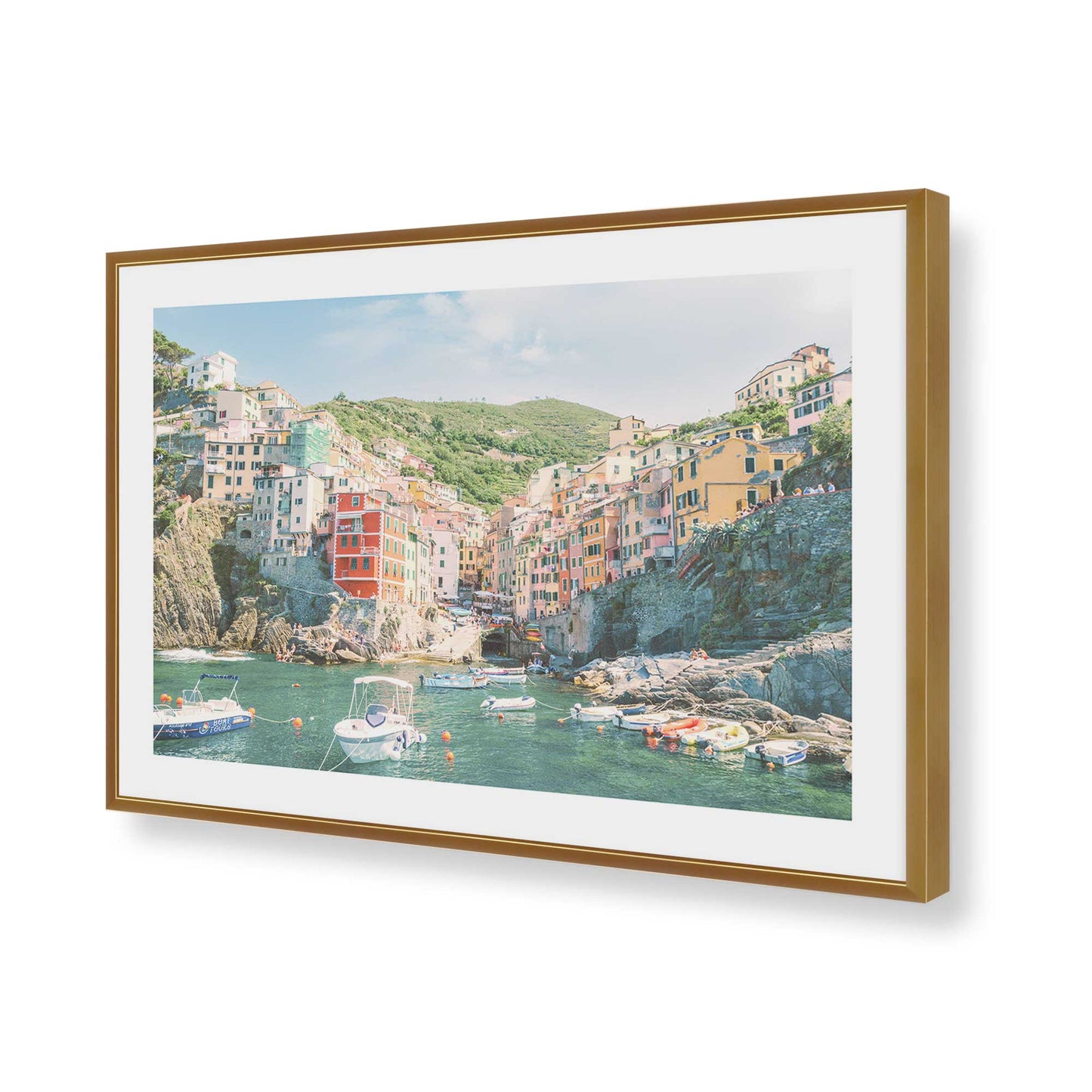 [Color:Polished Gold], Picture of art in a Polished Gold frame of the corner