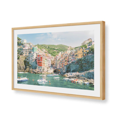 [Color:American Maple], Picture of art in a American Maple frame of the corner