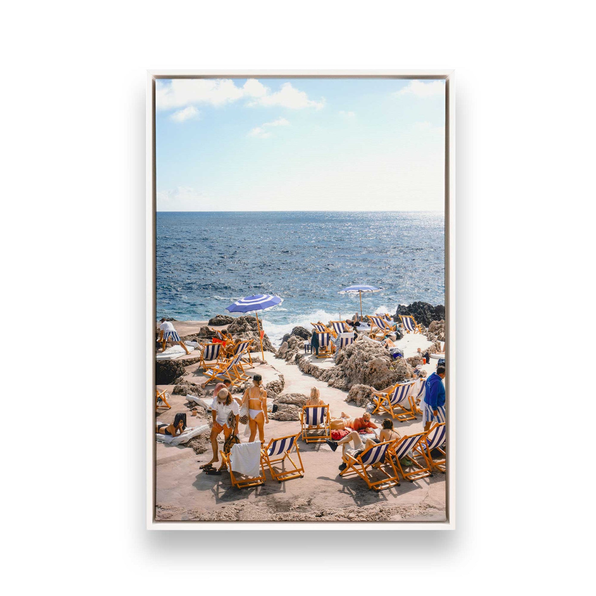 [Color:Opaque White], Picture of art in a White frame