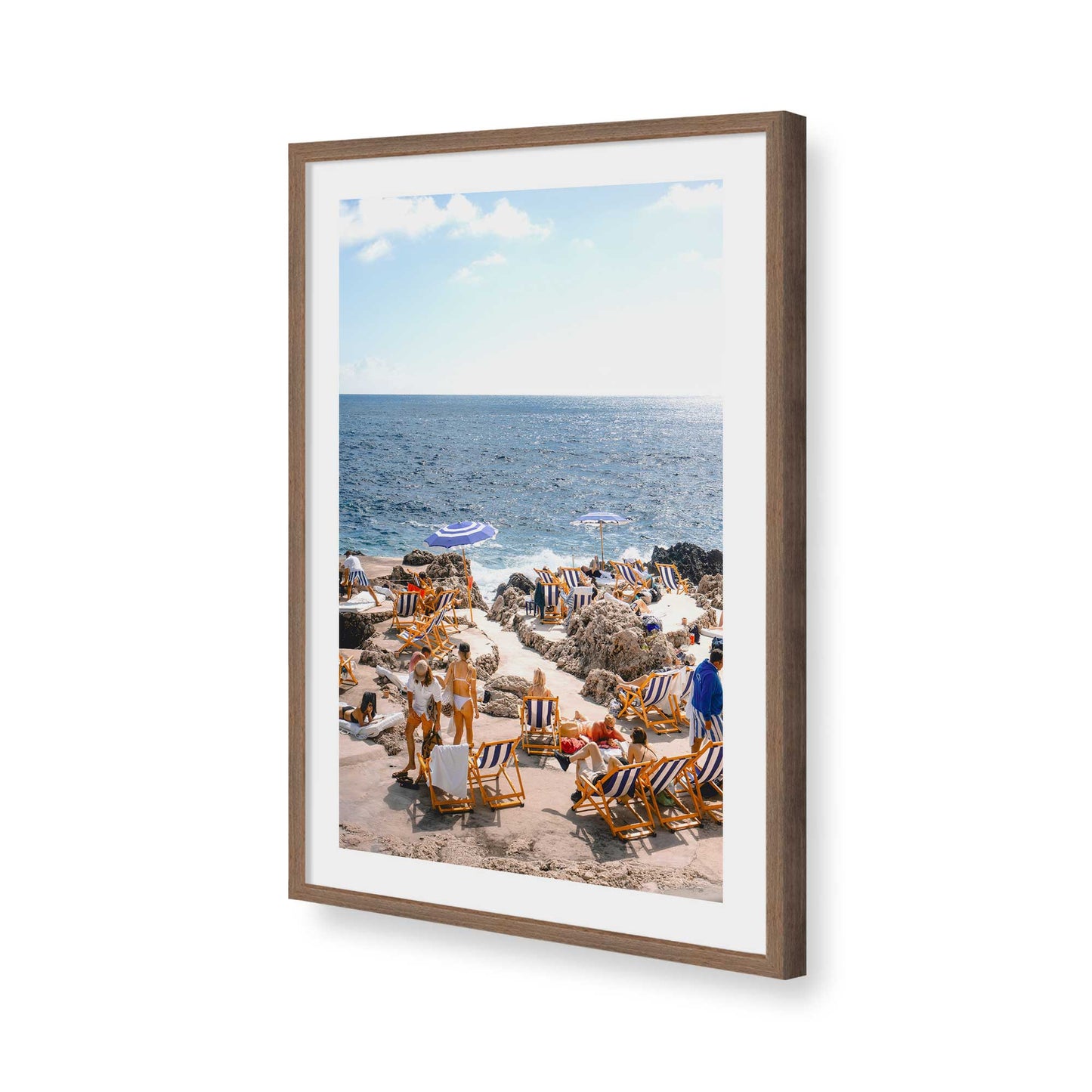 [Color:Walnut], Picture of art in a Walnut frame of the corner